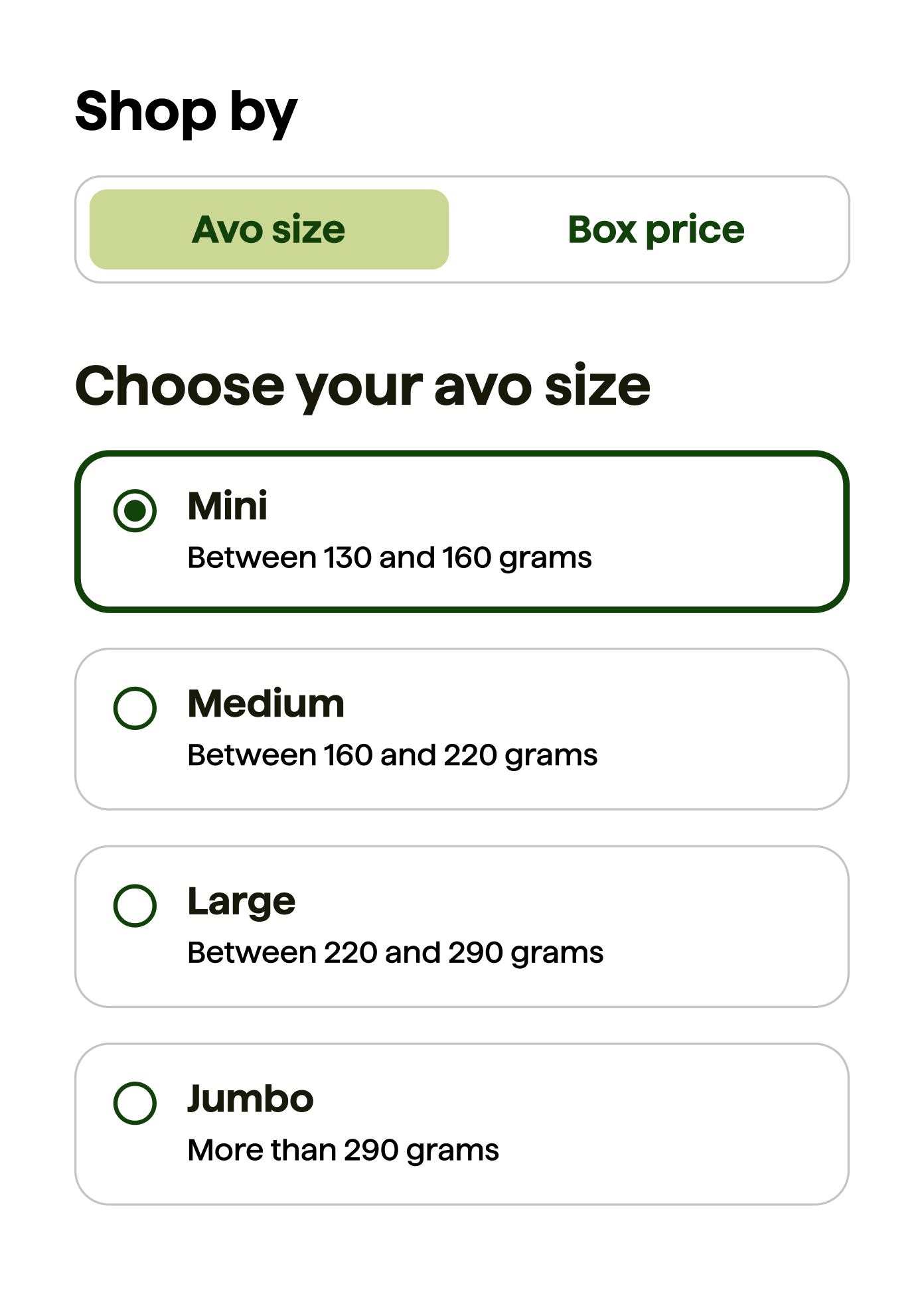 Avocado food