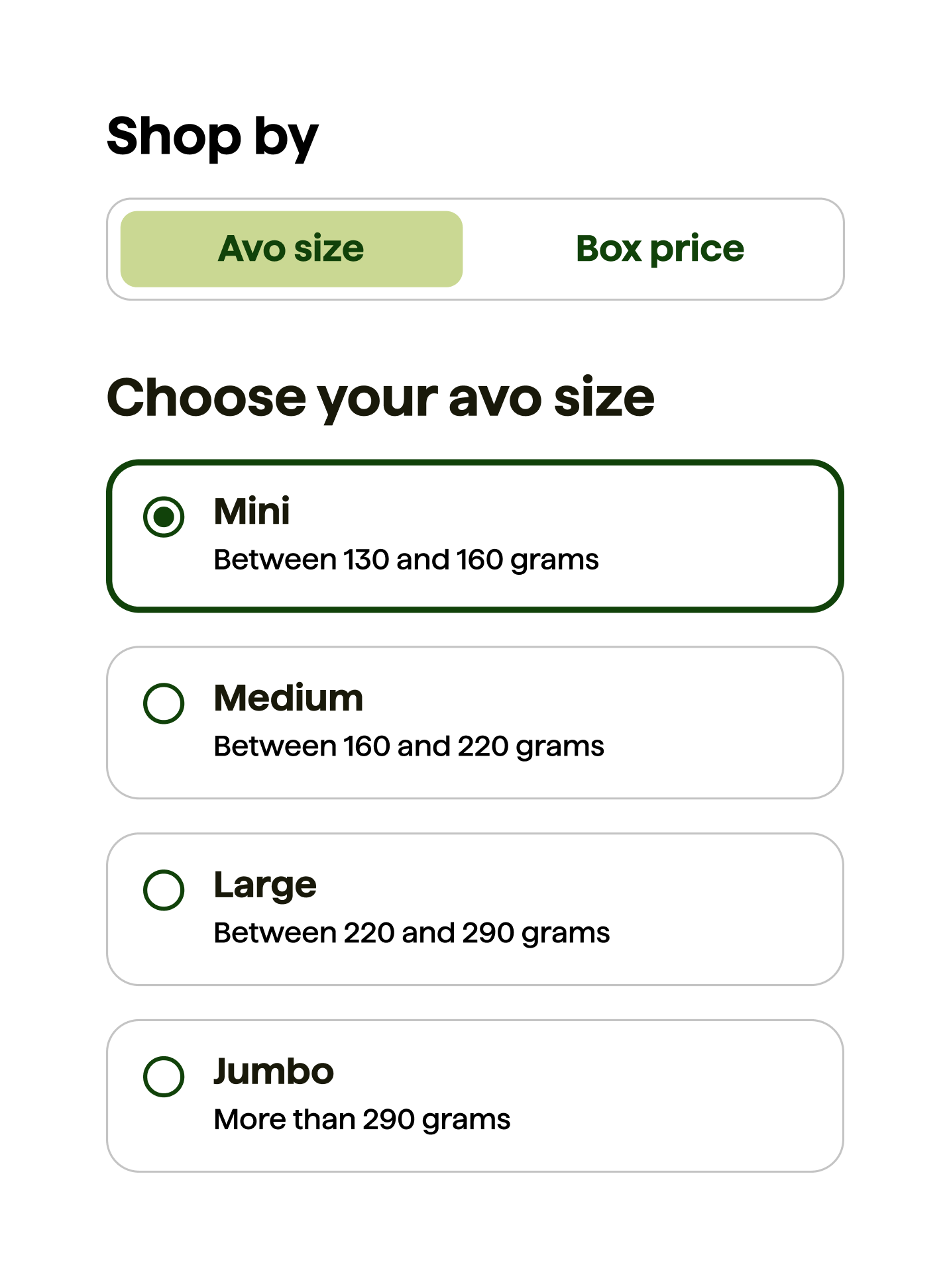 Avocado food